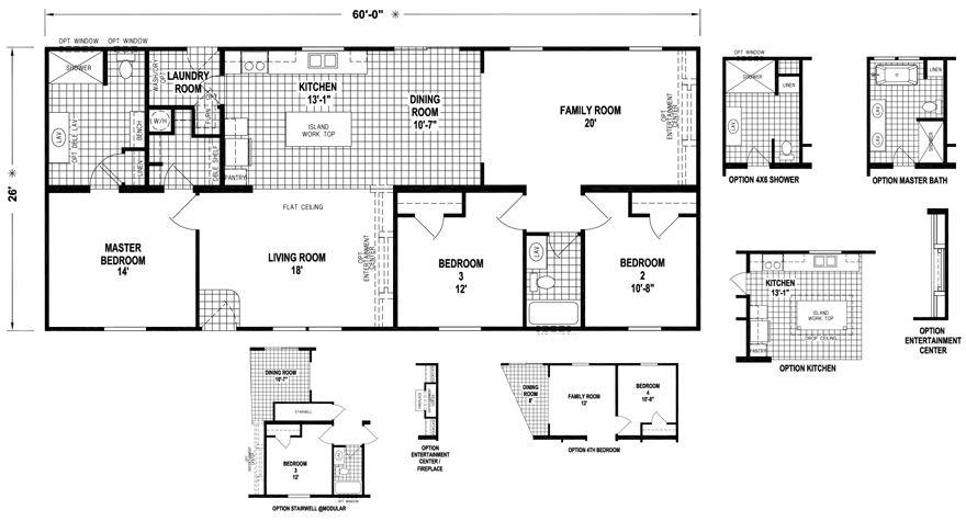 Langdon 28 X 60 1560 Sqft Mobile Home Factory Expo Home Centers